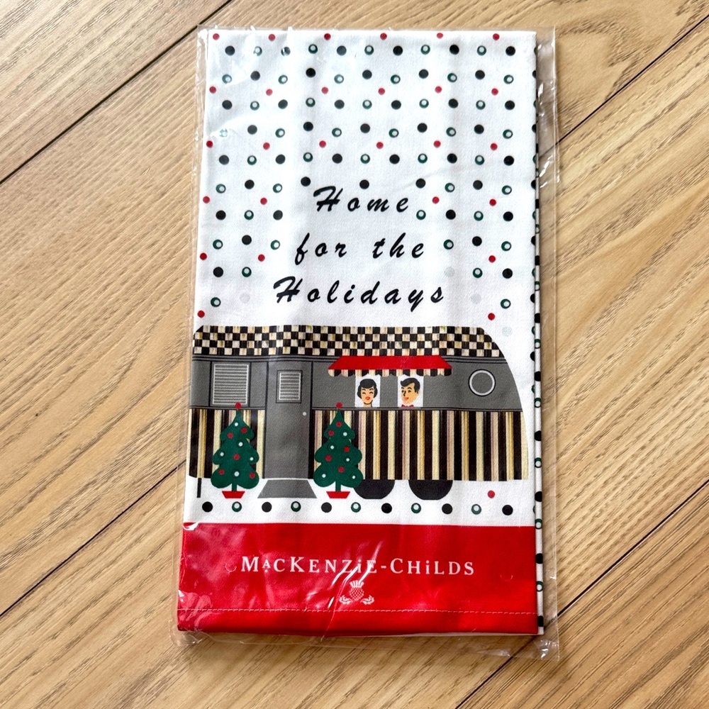 MacKenzie-Childs Holiday Camper Dish Towel